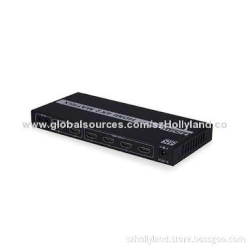 Full HDMI 1.4 4 x 2 Video Matrix with ARC Function, Industrial Metal Case, Easy to Install